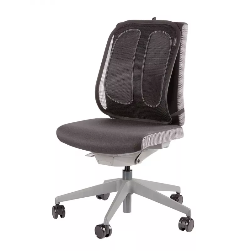 Fellowes muguras balsts biroja krēslam – Office Suites sieta muguras balsts ar sieta audumu – A51,28 x P43,97 x D14,13 cm