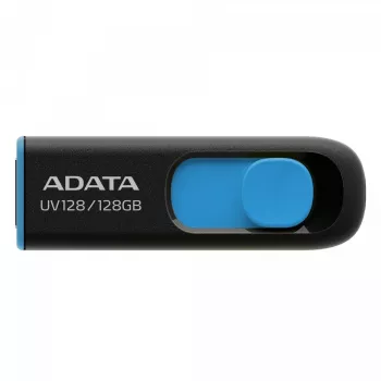 ADATA DashDrive UV128 128GB USB zibatmiņa USB Type-A 3.2 Gen 1 (3.1 Gen 1) Melna, Zila