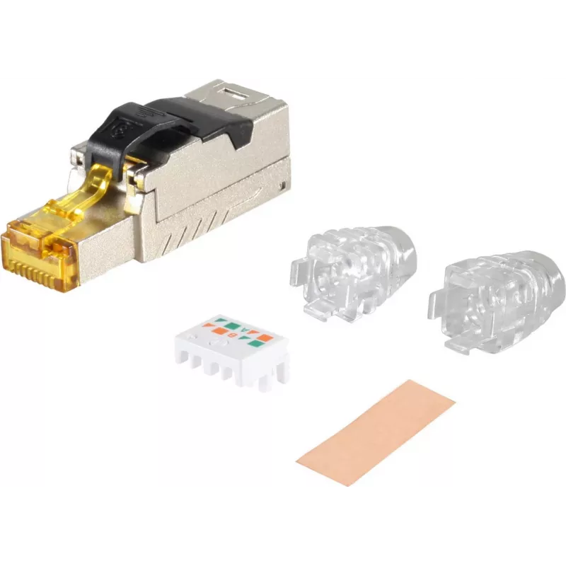 Tīkla savienotājs helos RJ-45 M ekranēts Cat 8.1 ātrdarbīgiem Ethernet savienojumiem