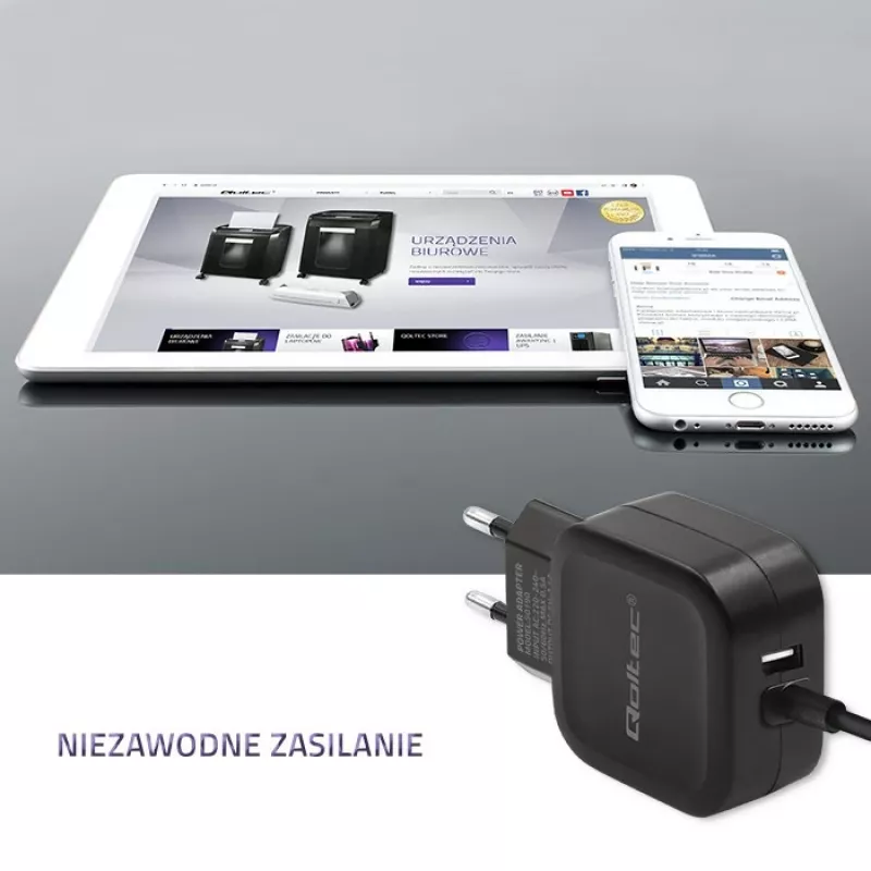 Qoltec 50190 Mobilās ierīces lādētājs viedtālruņiem, planšetēm, telefoniem