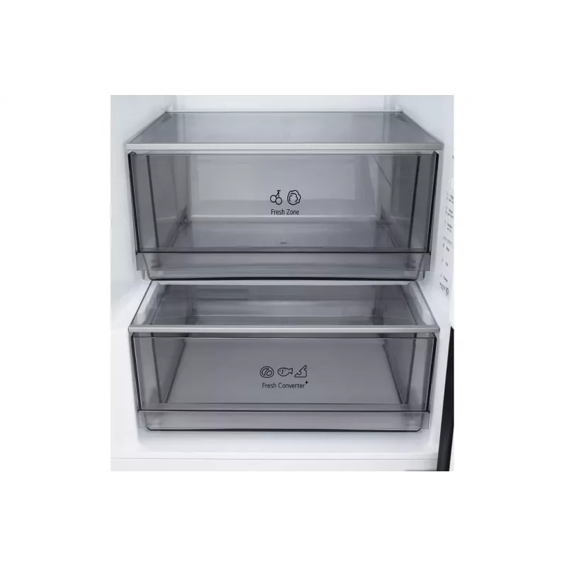 LG GBBSJ1CCEP ledusskapis ar saldētavu, brīvi stāvošs, 333 L, melns