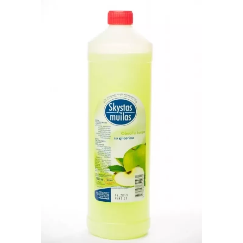 Šķidrās ziepes ar glicerīnu, ābolu, 1 l