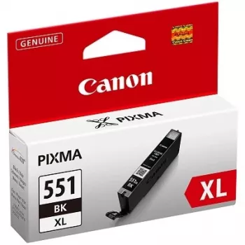 Canon CLI-551XL BK fotomelna tintes kasetne, 1 gab., oriģināla, augstas ietilpības (XL)