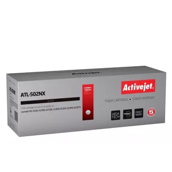 Tonera kasetne ActiveJet ATL-502NX nomaiņa Lexmark 502X — Melna, 10 000 lpp, 1 gab., lāzera, ar bungu