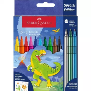 Flomāsteru komplekts Faber-Castell 554214 daudzkrāsains 13 gab.