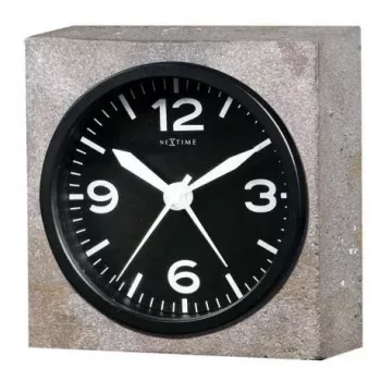 NeXtime klok 5167 Real Time Heavy Metal, 9.5x9.5x3.2 cm, sienas, pelēks