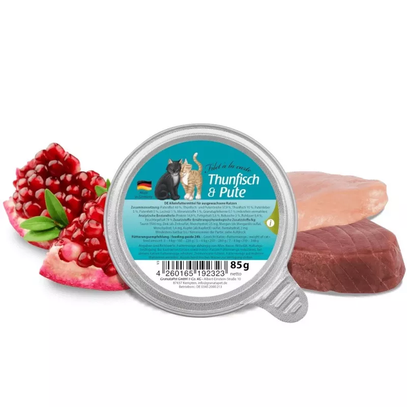 GRANATAPET Filet á la carte Tun ar tītaru - mitrā kaķu barība - 85g