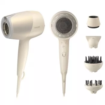 Fēns Philips 9000 sērija BHD829/00, 1800 W, jonu, 3 temperatūras/3 ātrumi, 4 uzgaļi (koncentrators, difuzors), bēšs