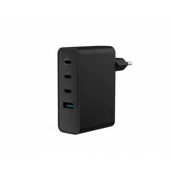 NATEC NUC-2234 sienas lādētājs ar GaN tehnoloģiju, 100 W, melns