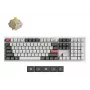 Mehāniskā tastatūra Keychron Q6 Ultra 8K — Pilna izmēra 100%, USB + RF Bezvadu + Bluetooth, RGB, Balta