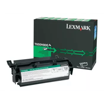 Tonera kasetne Lexmark T650H80G 30000 lapas Melna