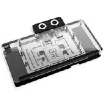 Ūdens bloks Alphacool Core RX 9070 XT Nitro+ caurspīdīgs/hroms ar aizmugures plāksni