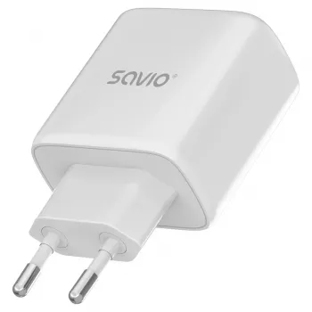 Savio LA-12 universāls mobilā telefona lādētājs Balts AC Ātrā uzlāde Iekštelpām