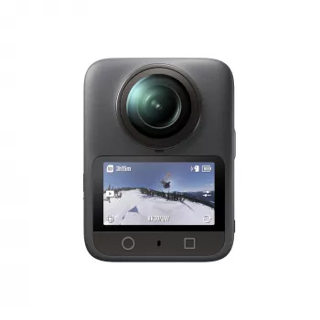 Action kamera DJI Osmo 360 Standard Combo — 8K Ultra HD, 120 MP CMOS, 240 kadri/s, elektroniskā stabilizācija, 2 collu displejs, MicroSD, 183 g, melna