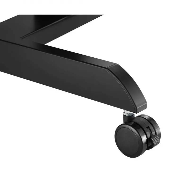 Pārnēsājams dators ar ratiņiem, regulējams augstumā līdz 113 cm, slīpums līdz 30°, melns
