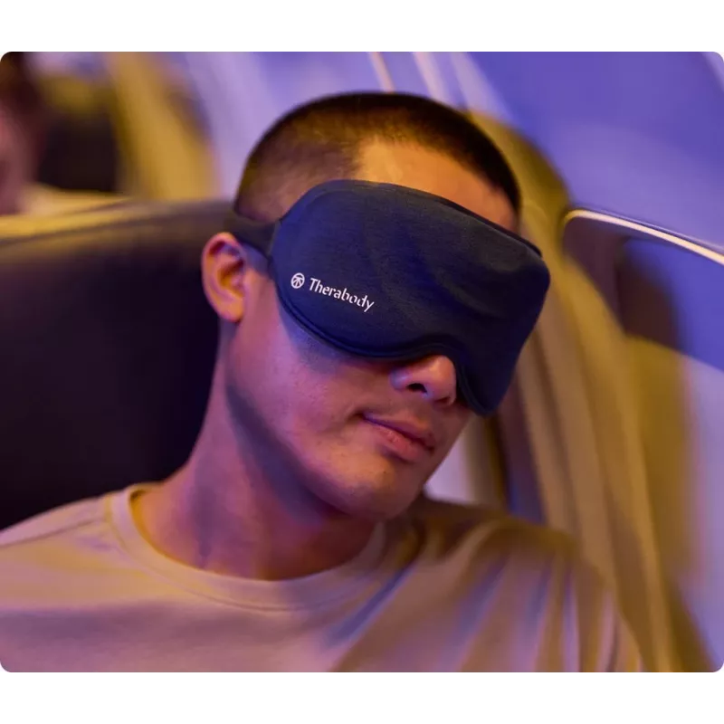 Therabody SleepMask sejas masieris Melns, Zils