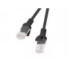 Tīkla kabelis LANBERG PCU5-10CC-0100-BK RJ-45 Cat5e, U/UTP, 1 m, Melns