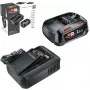 BOSCH Akumulatora starta komplekts 18V 1x 2,5Ah + Ātrais lādētājs AL 18V-44 (melns, litija-jona akumulators 2,5Ah, POWER FOR ALL ALLIANCE)