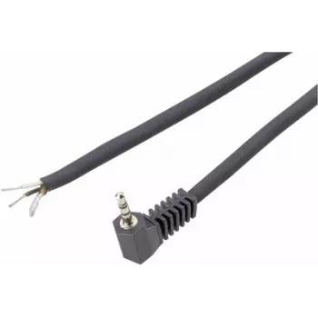 Voltcraft XL-AC35SW 3,5 mm leņķa stereo savienotājs, melns