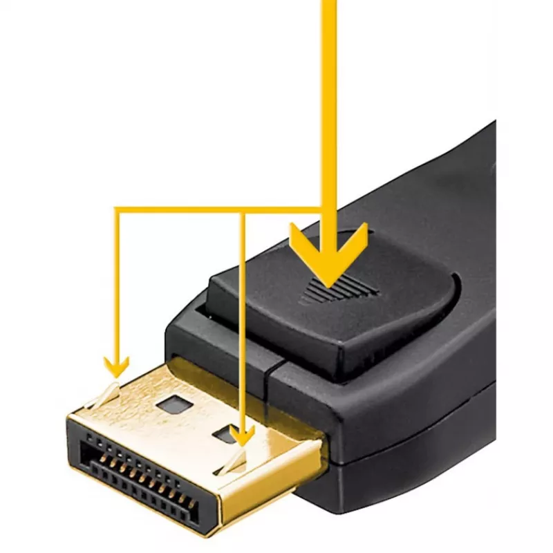 Goobay 74762 - DisplayPort 2.1 kabelis 16K 60Hz 3.0 m - Audio/Multivides kabelis