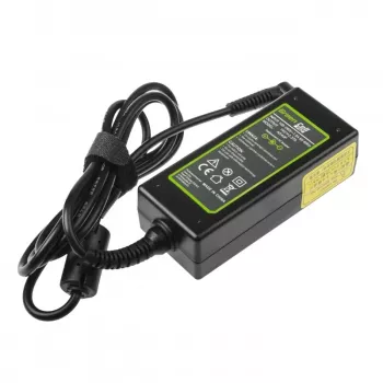 Strāvas adapteris Green Cell AD40P 45W klēpjdatoriem, 19V 2.37A, maiņstrāva-līdzstrāva, 100–240V ieeja, melns