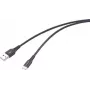 Renkforce RF-6872332 USB kabelis melns