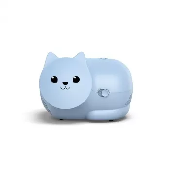 Miglas inhalators Omron Nami Cat NE-C303K-KDE — kompresoru inhalators, 0,35 ml/min, bērniem un pieaugušajiem, zils, W235×D148×H157 mm