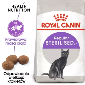 Royal Canin Sterilised 37 kaķu sausā barība 400 g Pieaugušiem ar vistu