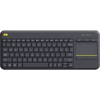 Logitech K400 Plus TV bezvadu tastatūra, mini, RF, QWERTY, melna