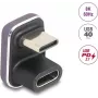 USB-C adapteris DELOCK 60737 180° 40 Gbps 240 W – taisnleņķa ātrgaitas strāvas un datu adapteris