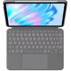 Logitech Combo Touch - Tastatūra un grāmatveida vāciņš - ar skārienpaliktni - ar apgaismojumu - Apple Smart connector - QWERTZ - Šveice - Oxford Gray - paredzēts A