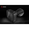 PC korpuss SAVIO Noctis Flow — Cube Mini-ITX/Micro-ATX/ATX, 3x120mm priekšā, 1x120mm aizmugurē, 2x3.5 collu + 3x2.5 collu sloti, rūdīts stikls