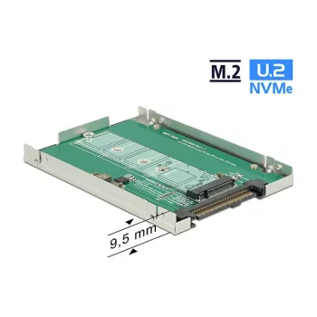 DeLOCK 62710 iekšējā saskarnes karte M.2 uz U.2
