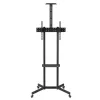 Maclean TV statīvs/ratiņi, kameras plaukts, uz riteņiem, 37-70 inch, max slodze 45kg/5kg plaukts, max. VESA 600x400, MC-113 B
