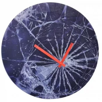 NeXtime pulkstenis 8147 Crash, Ø43cm, sienas, zils