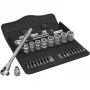 Wera 8100 SB 7 - Steckschlüssel-Set - Schwarz - Chrom - CE - Ratschengriff - 1 Stück(e) - 3/8 Zoll