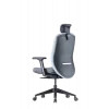 Up Up Athene ergonomiskais biroja krēsls Melns, Pelēks + Zils audums