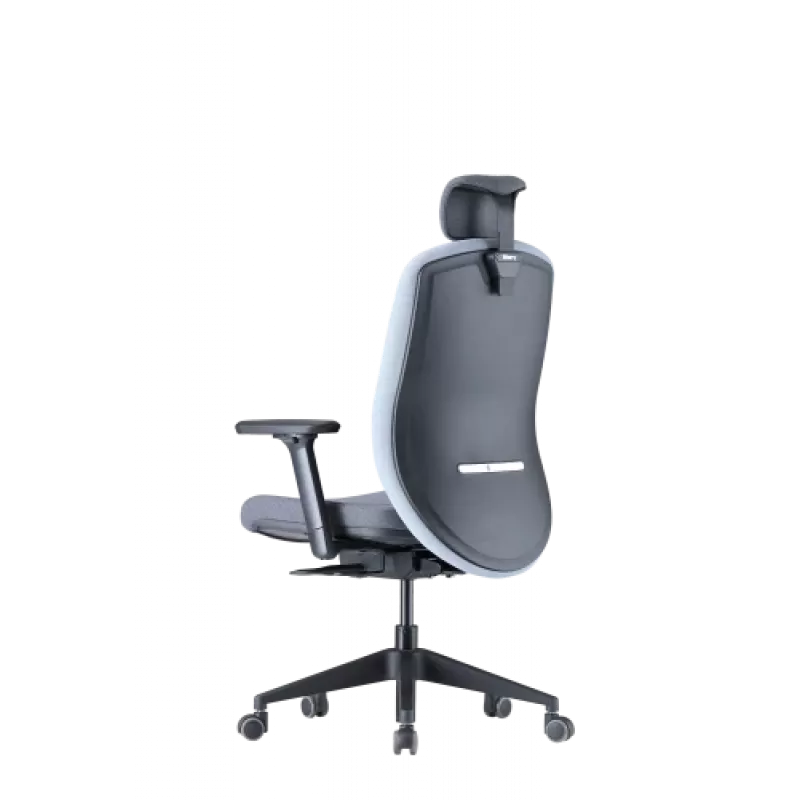 Up Up Athene ergonomiskais biroja krēsls Melns, Pelēks + Zils audums