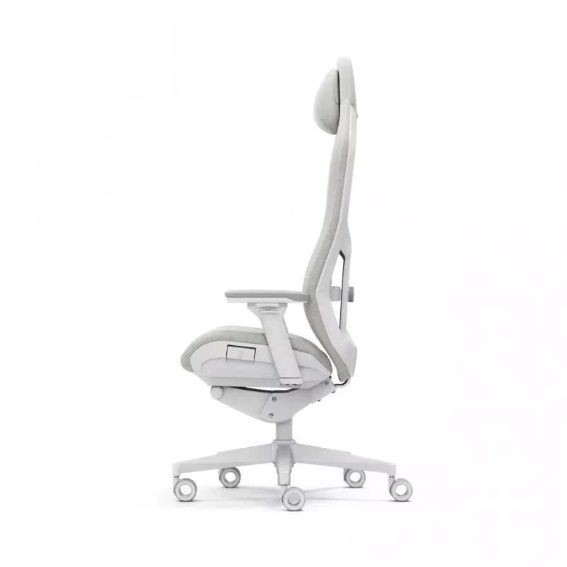 Fractal Design FD-CH-RE1F-02 spēļu krēsls ar polsterētu sēdekli, balts