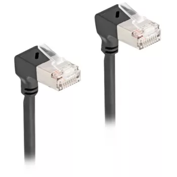 DeLOCK RJ45 tīkla kabelis Cat.6A S/FTP Slim 90° Uz leju 5m Melns