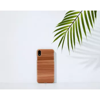 Mobilā telefona maciņš MAN & WOOD iPhone XR, kapučīno balts