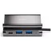 4smarts 7in1 centrmezgls ar statīvu planšetei un tālrunim, DeX režīms, HDMI, RJ45, pelēkā krāsā