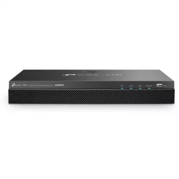 Tīkla video reģistrators TP-Link VIGI NVR2008H-8MP-2TB — 8 kanāli, 4K (3840×2160), 2 TB SATA HDD, 9× RJ-45, Melns
