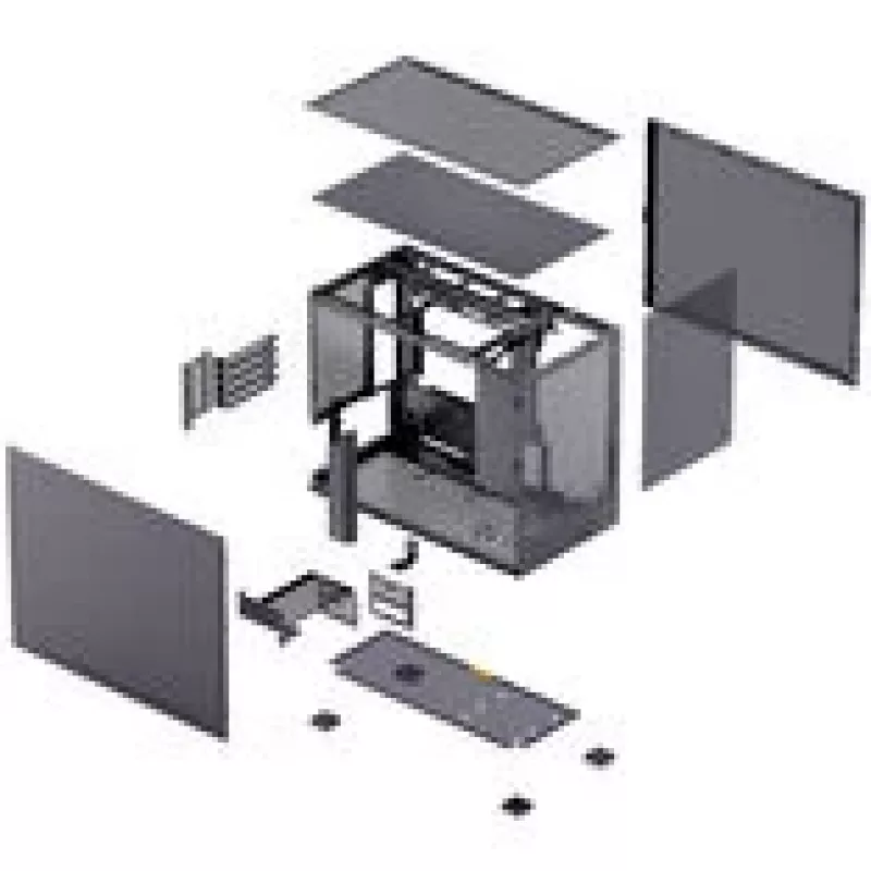 Datora korpuss Jonsbo D32 PRO Mesh mATX - melns