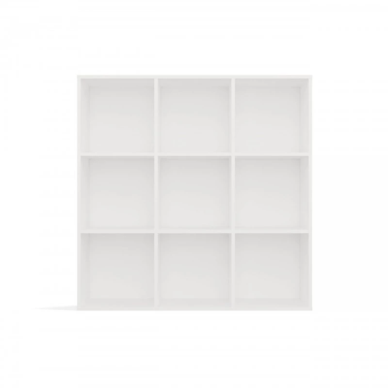 MALAX 3x3 H Balts SHELVING UNIT