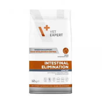 VET EXPERT Veterinary Diet Intestinal Elimination Dog – sausā barība suņiem – 12 kg