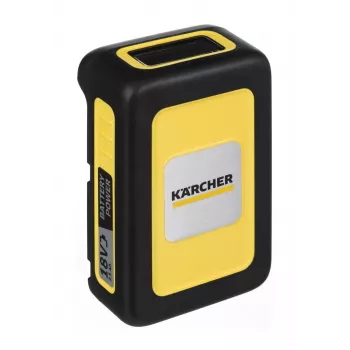 Akumulatora un lādētāja komplekts Karcher Power 18 V 2,5 Ah, 1 akumulators, 1 lādētājs, dzeltens