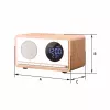 MANTA RDI912W Rimini modinātājpulkstenis ar Bluetooth un bezvadu uzlādi, balts