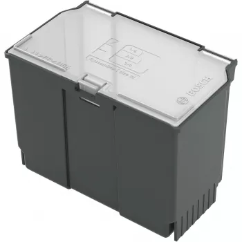 Uzglabāšanas kaste Bosch SystemBox taisnstūra polipropilēns 176×105×133 mm Melna/Pelēka