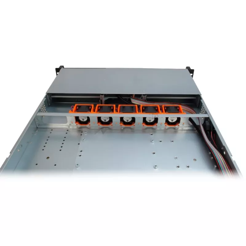 Inter-Tech IPC 1U-10255 Rack Melns